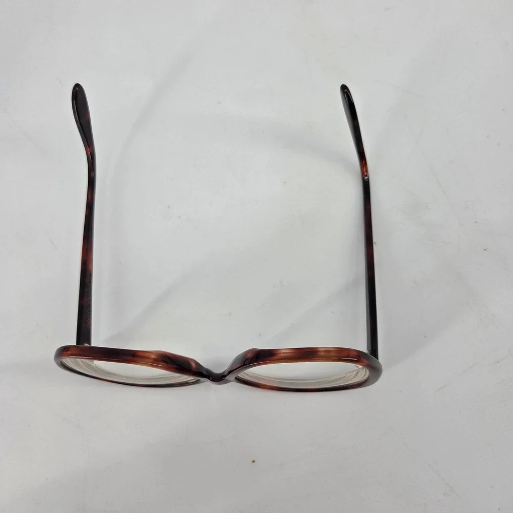 Donna Karan Bausch & Lomb Tortoise Oversized Round Eyeglasses USA 135 Vintage